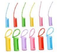 SOIMISS Funda Protectora De Silicona para Botellas 12 Piezas Tamaño 10 Ml Resistente a Caídas para Aceites Esenciales Uso Viaje y Diario Flexible y Duradera