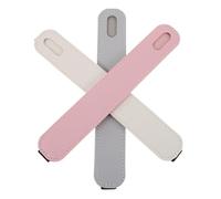 SOIMISS Funda Protectora Elástica para Lápiz Óptico de Tableta 8-10,3 Pulgadas, Soporte Compacto Correa Ajustable, Estuche Portátil de PU en Beige, Gris y Rosa, Pack de 3 Unidades