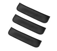 SOIMISS Funda Protectora para Diapasones de Pu Negra, Juego de 3 Piezas, Bolsa de Almacenamiento Resistente Oxidación para Instrumentos Musicales, Adecuado para Transporte y Viaje