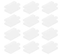 SOIMISS Funda Protectora para Radiador Instalación Fácil, 12 Piezas, Protector de Gancho para Radiador de Plástico Blanco, Superficie Lisa, para Calefacción Doméstica en Invierno