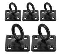 SOIMISS Gancho Giratorio de Acero Inoxidable M5 para Colgar en Pared y Techo, Soporte para Cargas Pesadas, 5 Piezas, Montaje sin Daños, Adecuado para Almacenamiento y Organización