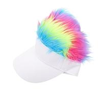 SOIMISS Gorra De Béisbol Divertida Peluca Sombrero Decorativo Para Festivales Fiestas Protector Solar Hombres Y Mujeres.