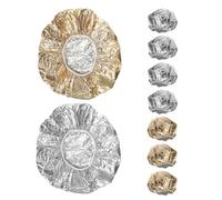 SOIMISS Gorro Térmico de Aluminio Cabello 9 Piezas 5 Plata y 4 Dorado para Acondicionamiento Profundo Calentador Constante y Protección Térmica en Tratamientos Capilares
