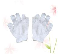 SOIMISS Guante Exfoliante Corporal de Cinco Dedos para Ducha y Sauna, Manopla de Nylon, Accesorio de Baño Antideslizante, 1 Par