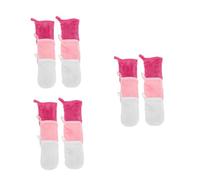 SOIMISS Guantes Desmaquillantes Faciales De Microfibra Para Mujer Rosa Y Rojo Limpieza Y De Maquillaje Para 6 Piezas X 3