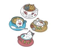 SOIMISS Hebillas De Broche De Aleación De Dibujos Animados Broches De 4 Piezas