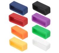 SOIMISS Hebillas de Silicona para Correa de Reloj 12 MM 8 Piezas Morado Accesorios Anticaída y Soportes para Anillos Compatibles Correas Inteligentes