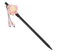 SOIMISS Horquilla Cabello Rosa de Aleación, Horquilla Tradicional Flor de Cuatro Hojas, Accesorio Hanfu Hecho a Mano para Cosplay y Festivales, Adecuado para Peinados Vintage