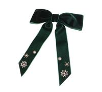 SOIMISS Horquilla Con Lazo De Terciopelo Elegante Pinzas Cabello Decorativas Con Gemas De Imitación Accesorio Pelo Para Mujer Pasador Para Peinar El Cabello De