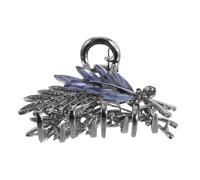 SOIMISS Horquilla de Cristal Forma de Espiga de Trigo para Mujer Pinzas Pequeñas Cristales de Estrás y Metal Antideslizante para Bodas y Fiestas