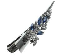 SOIMISS Horquilla Vintage Gemas De Imitación Pinza Grande De Cocodrilo Para Cabello Grueso Pasador Decorativo Para Mujer Para Fiesta y