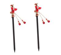 SOIMISS Horquillas Pelo Retro Vintage 2 Piezas Tamaño Mediano Palillos Chinos Decorativos Accesorios para Mujer Tocado Elegante Tradicional para Disfraz y Fotografía