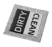 SOIMISS Imán Magnético para Lavavajillas Limpio y Sucio, Señal Metálica de Color Claro con Gemas de Imitación, Indicador de Estado para Cocina, Accesorio Práctico y Duradero