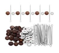 SOIMISS Juego de 20 Accesorios para Muñeco de Oso Articulación Giratoria de Metal y Cáscara de Coco para Proyectos de Reparación y Bricolaje Diseño Detallado y Acabado Refinado