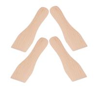 SOIMISS Juego de 4 Espátulas de Madera de Haya Resistentes para Crema y Manteca, Raspadores de Repostería Domésticos, Utensilios de Cocina Convenientes para Hornear y Barbacoa, Tamaño