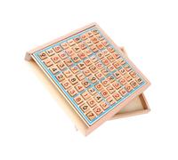 SOIMISS Juego de Mesa Sudoku de Madera, Juguete Aritmético Educativo 9 Cuadrículas, Compacto y Portátil, Adecuado para Educación Temprana y Desarrollo Lógico Matemático