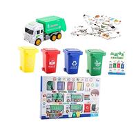 SOIMISS Juguete Educativo Clasificación Basura Infantil Clasificador Resistente con Tarjetas Bilingües Desarrollo Cognitivo para Niñas Aprendizaje Color Aleatorio Color Aleatorio