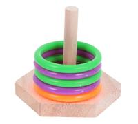 SOIMISS Juguete Educativo para Pájaros Parrot Interactivo de Madera Hexagonal Entrenamiento de Inteligencia y Trucos para Aves Alivio de Estrés para Loros y Periquitos