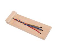 SOIMISS Juguete Educativo Temprano de Madera para Niños para Aprender a Trenzar el Cabello Desarrollo de Habilidades Manuales Adecuado para Educación Infantil
