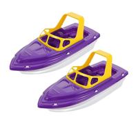 SOIMISS Juguetes de Baño para Pequeños 2 Piezas, Botes de Playa de Plástico Duradero, Barcos Pequeños Coloridos para Bebés de 1 a 3 Años, Juguetes Acuáticos para Piscina y Playa
