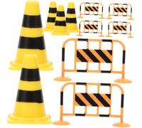 SOIMISS Juguetes Educativos de Conos de Tráfico y Vallas de Plástico para Años Aprendizaje de Señales de Carretera y Desarrollo de Coordinación Manual