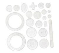 SOIMISS Juguetes para Dibujar con Engranajes Transparentes Accesorios Creativos para Material Educativo para Dibujo Técnico y Diseño Artístico