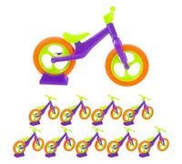 SOIMISS Kit de 10 Piezas de Bicicleta en Miniatura para Montar, Modelo Simulado de Plástico, Juguete de Bricolaje Creativo, Adecuado para Colección y Juego Educativo de Bicicletas
