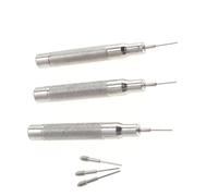 SOIMISS Kit Herramientas Reparación Relojes Agujas Punzonado Acero 0,7-0,9 Mm Manual Precisión para Desmontaje Ajuste Correas Uso Profesional Relojero