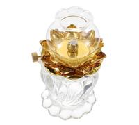 SOIMISS Lámpara de Queroseno Vintage con Quemador de Transparente para Uso Interior y Exterior Diseño Prueba de Viento Decoración Práctica y Elegante para Hogar y Camping