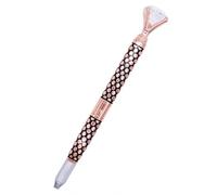 SOIMISS Lápiz de Maquillaje Manual Doble Cabezal 3 Agujas, Herramienta de Cejas Rosa Dorado, Resistente al Agua, Portátil para Microblading y Maquillaje Permanente