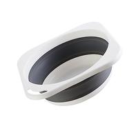 SOIMISS Lavabo Plegable Multiusos Gris Mediano, Lavabo De Cocina Portátil, Para Lavar Verduras y Pies, Adecuado Para Camping, Exterior y Hogar, Cuenca De Almacenamiento Práctica