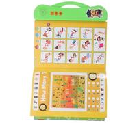 SOIMISS Libro Electrónico de Aprendizaje Francés E Inglés, Juguete Educativo Interactivo Sonido, Color Verde, 1 Pieza, Adecuado 1 a 5 Años, Libro Parlante Preescolar