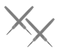 SOIMISS Limas de Corte de Acero Endurecido 200mm 4 Piezas Juego de Limas Planas para Afilar Bordes Desafilados y Cantos Desgastados Herramienta Manual para Afilado Doméstico