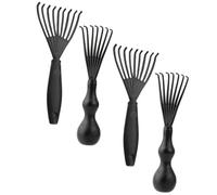SOIMISS Limpiador de Cepillos de Pelo Negro de Plástico Bolsa de Aire, Portátil Eliminar Cabello en Diversas Ocasiones, Pack de 4 Piezas