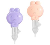 SOIMISS Limpiador Nasal para Ñiño Manual de Silicona Flexible, 2 Unidades, Tamaño Pequeño, Seguro para Recién Nacidos, Portátil para Limpieza de Mucosidad en Recién Nacidos y Niños