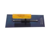 SOIMISS Llana Manual para Enlucido de Yeso con Mango de Madera Herramienta de Acero al Carbono para Acabado y Alisado Paleta de Albañil Multifuncional para Construcción Interior