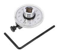 SOIMISS Llave Dinamométrica Ajustable de Acero Medidor de Ángulo de Torsión Orificio Cuadrado Plateado Herramienta Manual para Taller y Reparación Torque Preciso y Fácil Lectura