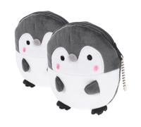 SOIMISS Llavero De Pingüino Lindo Y Pequeño Bolso De Peluche Monedero Suave para Mujer Mini Monedero con Llavero