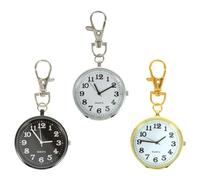 SOIMISS Llavero de Reloj de Bolsillo Grande Esfera 3 Piezas