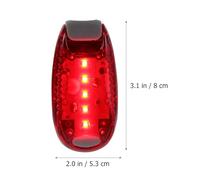 SOIMISS Luces LED Multifunción para Mochila y Ciclismo, 2 Piezas, 5 LED Rojas, Impermeables y Compactas, Lámpara de Seguridad Nocturna para Correr y Actividades al Aire Libre
