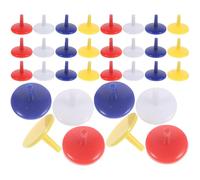 SOIMISS Marcadores de Pelota de Golf Accesorios para Marcar Posición con Precisión en Terreno de Golf 50 Redondos de Plástico Duradero de 18 Mm Color Aleatorio