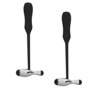 SOIMISS Martillo Médico Neurológico 2 Piezas con Cabeza Redonda y Mango Ergonómico Herramienta de Percusión para Evaluación Clínica Pediátrica y Diagnóstico Neurológico Portátil