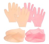SOIMISS Mascarilla Exfoliante Silicona Exfoliación Profunda Calcetines de Silicona para Pies Uso en Casa y Centros de Masaje Podal