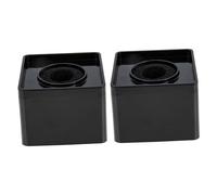 SOIMISS Micrófono de Entrevista Soporte de Logotipo Cuadrado para Profesionales, Compacto y Ligero, Abs Negro Resistente a Caídas, Adecuado para Reportajes y Transmisiones en Exteriores,