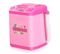 SOIMISS Mini Lavadora Simulada Juguete para Electrodoméstico Rosa Sin para Imaginación y Aprendizaje