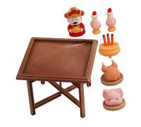 SOIMISS Miniatura Riqueza Estatuas Chinas Resistente y Detallada Decoración de Escritorio para Colección y Fiesta