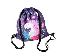 SOIMISS Mochila de Unicornio Cordón para Guardar Cosas Moderna para Viajes Mochila de Almacenamiento Cordón para Niñas para Actividades al Aire