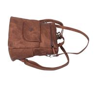 SOIMISS Mochila Mujer Vintage Marrón y Correas Ajustables | Estructura Acolchada Múltiples Separadores Interiores, Bolsillos para Botella y Maquillaje, Estilo Moderno Minimalista