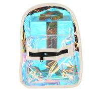 SOIMISS Mochila Transparente Casual para Estudiantes y Mochila Escolar De Diseño Color Blanco