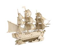 SOIMISS Modelo De Barco Rompecabezas Decoración Oceánica Barco De Madera Decoración Náutica De Bricolaje Manualidades